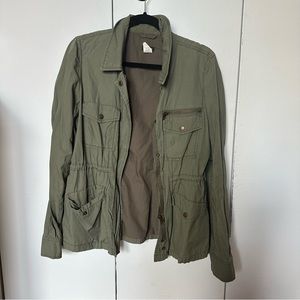 J.Crew | Green Zip Up Jacket | Medium